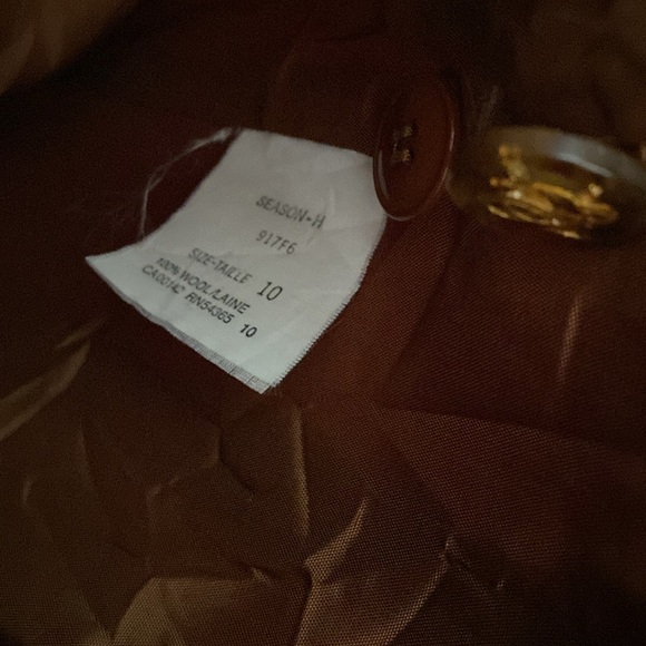 Vintage Caramel Wool Blazer - Picture 6 of 9